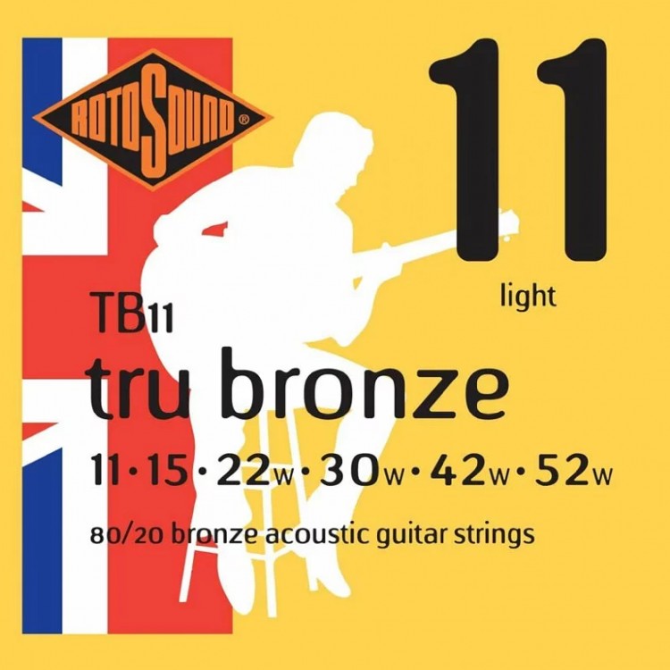 Rotosound Tru Bronze 11-52 英製木吉他青銅弦 TB11